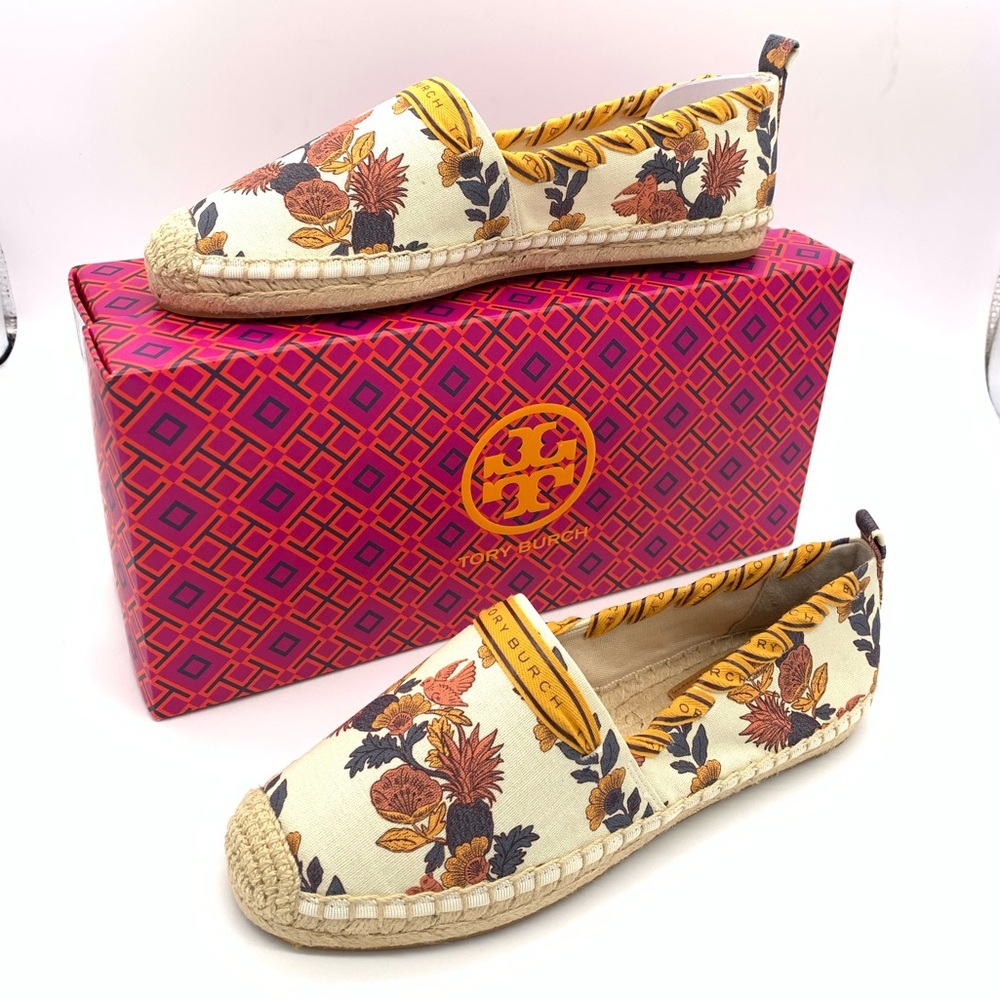 NIB Tory Burch GROSGRAIN ESPADRILLE, 7.5